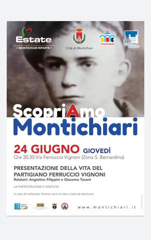 Per "ScopriAmo Montichiari" un incontro dedicato al partigiano Ferruccio Vignoni